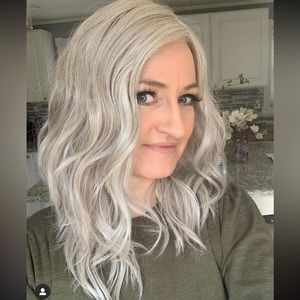 Silver Blonde lace front wig